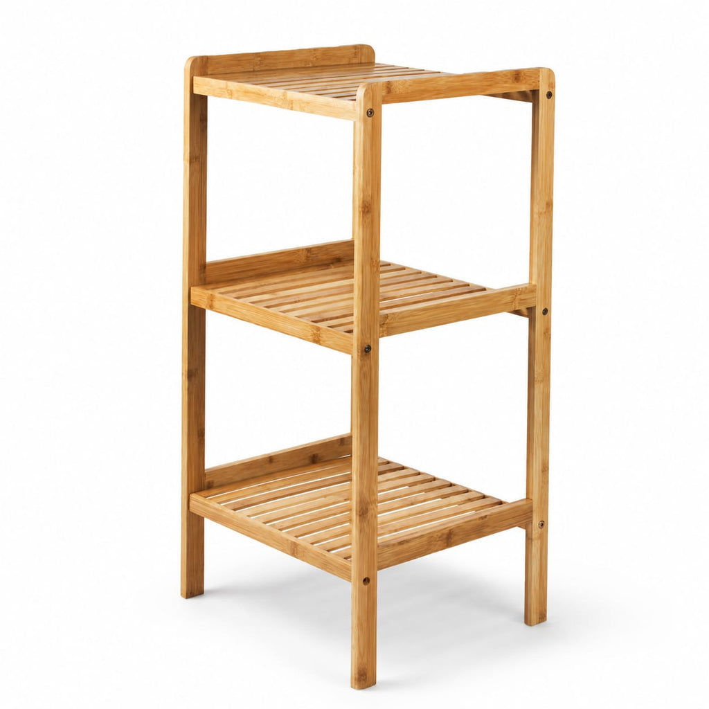 Bamboo Square Shelf 3-Tier