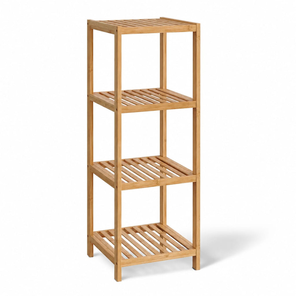 Bamboo Square Shelf 4-Tier