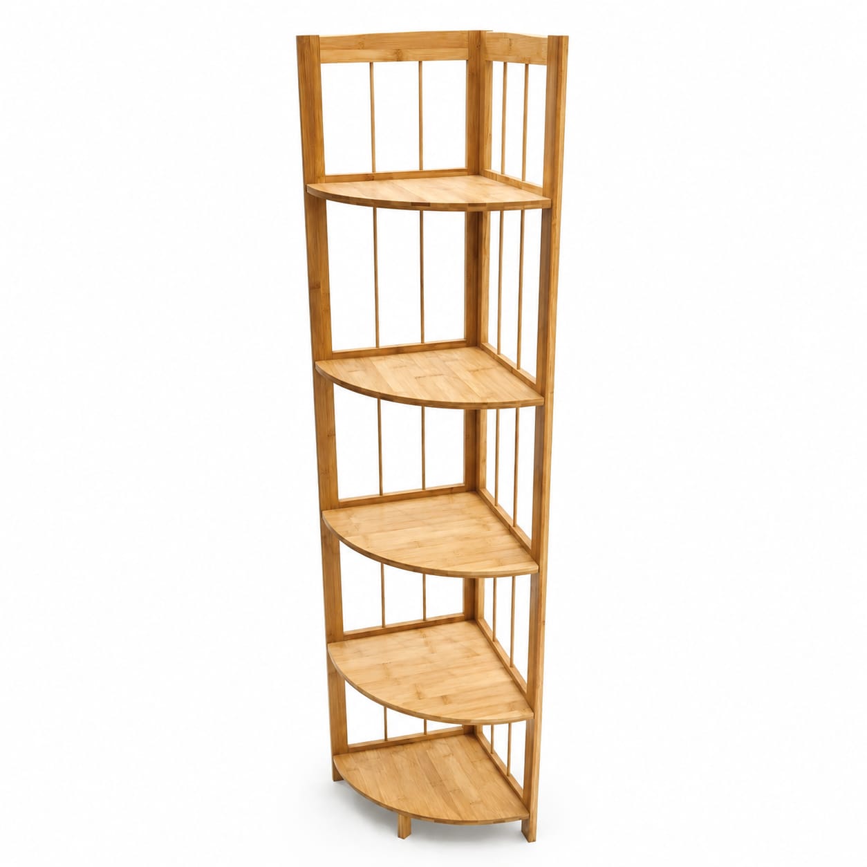 Bamboo Corner Shelf 5-Tier