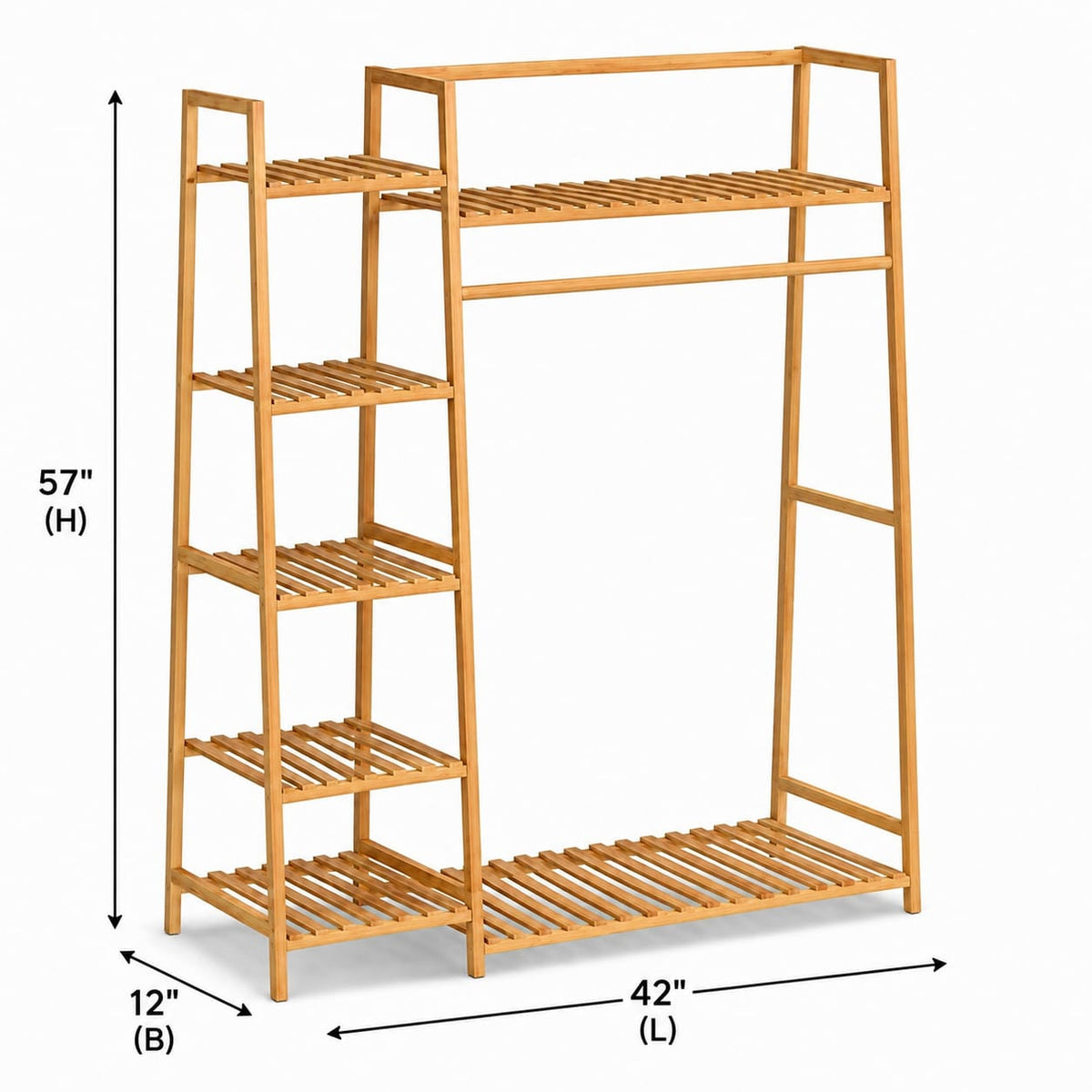 Bamboo Multi-Use Cloth Stand