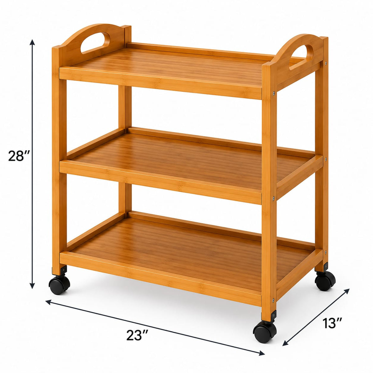 Bamboo Trolley 3-Tier